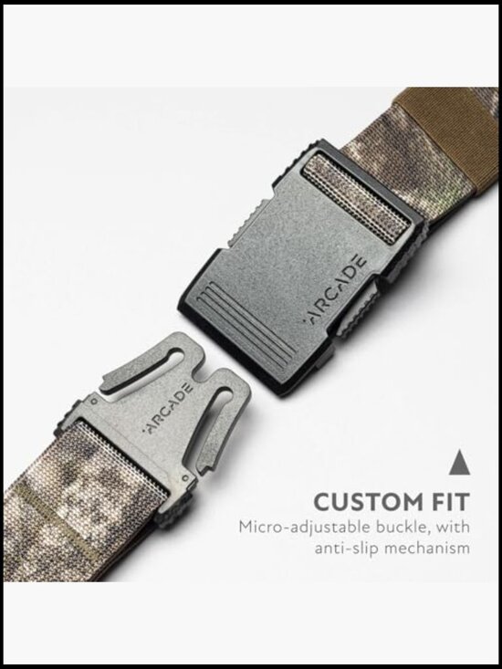 Nylon Utility Belt with Performance Stretch and Micro-Adjustable Buckle